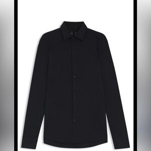 Boss Classic Black / Dark grey light soft flannel Dress Shirt